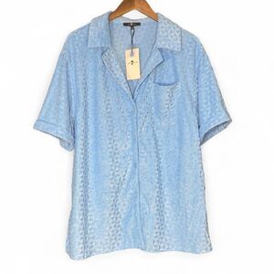 7 For All Mankind Women’s Terry Cloth Lounge Top